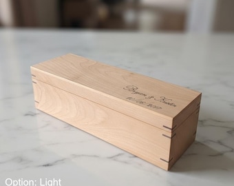 Handmade Walnut Watch Box: Mid-Century Modern, Personalized Engraving