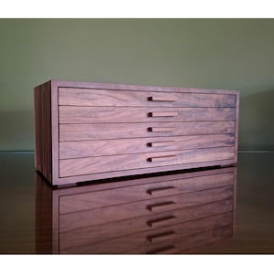 Boîte à bijoux en noyer noir avec 4-5 tiroirs, organisateur de bijoux en bois, grande boîte à bijoux faite main, armoire à bijoux en bois, cadeau de fête des mères