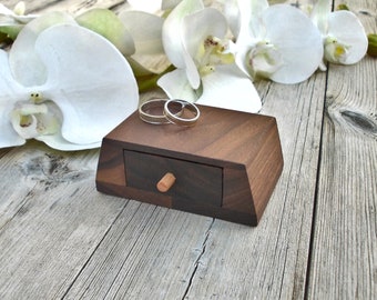 rustic ring bearer box reclaimed wood ring box wood ring box wedding ring box wedding ring holder Proposal ring box wedding ring holder