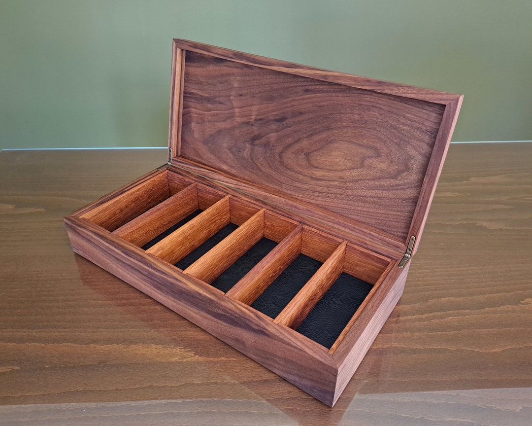 Eyeglasses Display Box Sunglasses Walnut Wood Large Eyeglass Holder ...