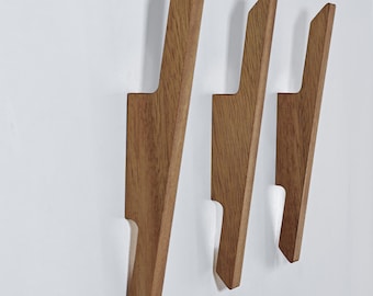 Apex Mid-Century Modern Wall Hooks | MCM Coat Hooks for Entryway, Bags, Hats | Minimalist Wall Organizer