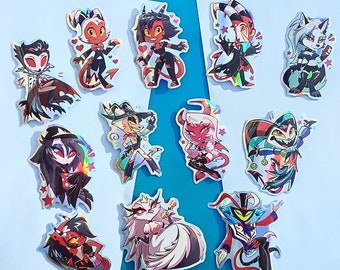 Holographic Vinyl Stickers : Helluva Boss