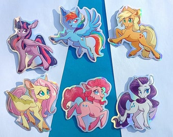 Holographic Vinyl Stickers : My Little Pony