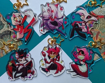 Llaveros Acrílicos: Hazbin Hotel