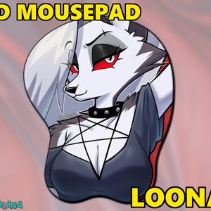 Loona Helluva Boss Furry 3D Oppai Podkładka pod mysz z repozytorium