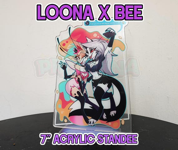 Acrylic Standee:  Loona and Beelzebub from Helluva Boss 7"