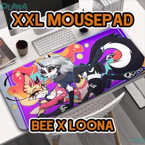 Loona and Queen Beelzebub Jumbo XXL Mousepad Playmat