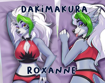 FNAF : Roxanne Furry Waifu Dakimakura/funda de almohada para el cuerpo