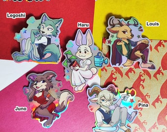 Holographic Vinyl Stickers : Beastars