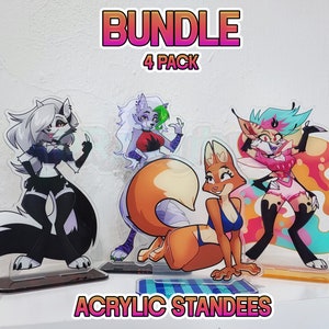 BUNDLE (4-pack) Acrylic Standees  (Diane, Loona, Beelzebub & Roxanne)