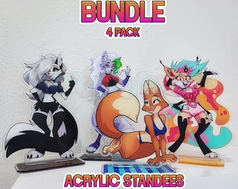 BUNDLE (4-pack) Acrylic Standees  (Diane, Loona, Beelzebub & Roxanne)