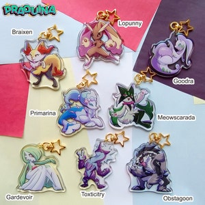 Llaveros acrílicos: Pokémon