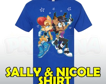 Sally and Nicole Shirt (S-2XL) 100% cotton