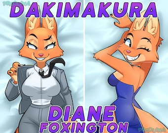 Diane Foxington Bösewichte Peludo Waifu Dakimakura