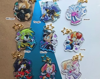 Llaveros acrílicos: Sonic Girls