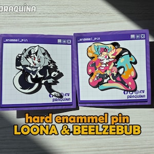 Enammel Pin: Helluva Boss Loona och Queen Beelzebub