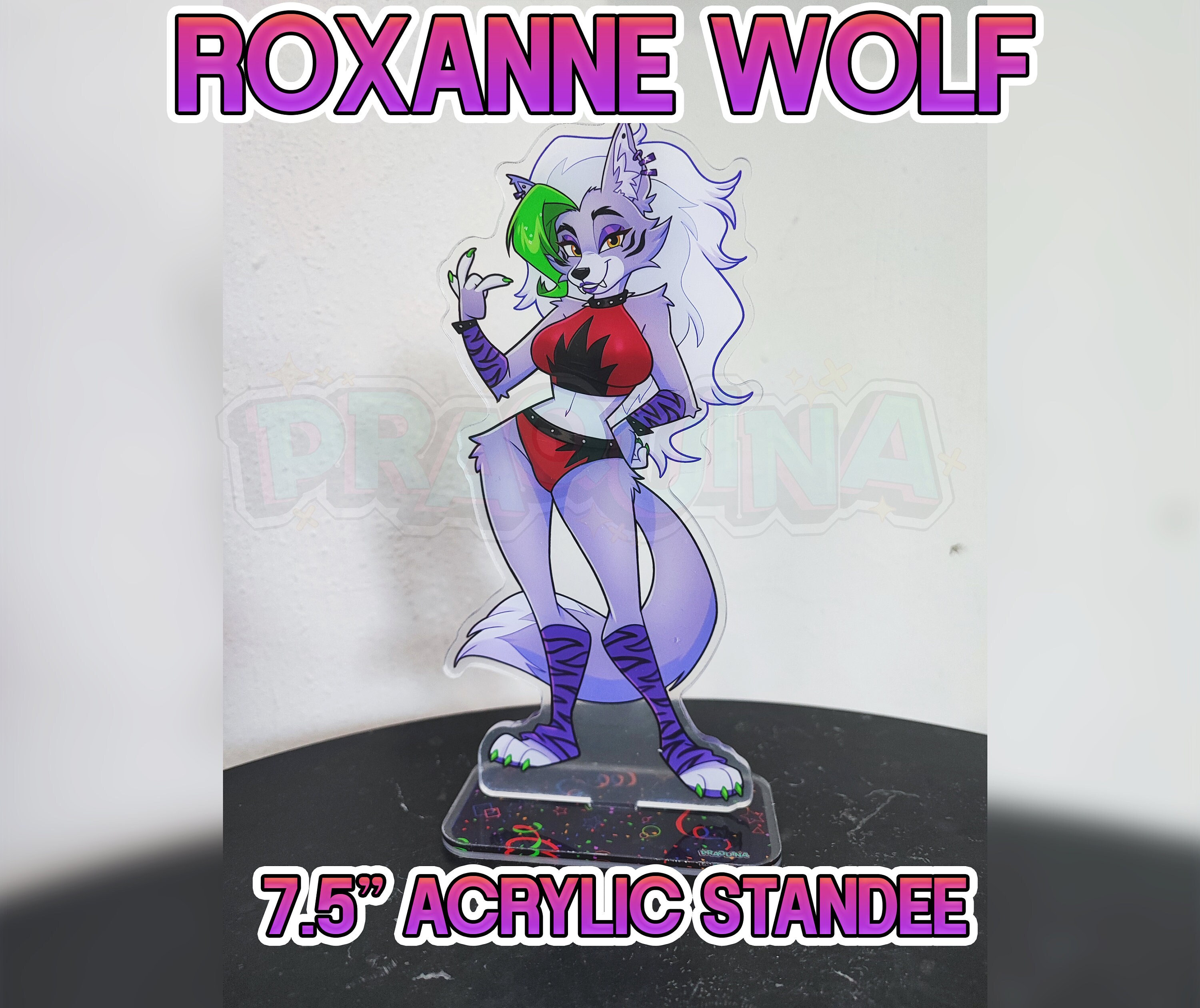 Fnaf Security Breach Roxanne Roxy Wolf Iron on Sew on Patch 