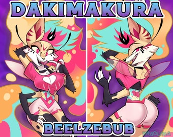 Reina Belcebú de Helluva Boss Furry Dakimakura