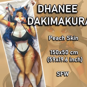 Furry Waifu Dakimakura/funda de almohada para el cuerpo
