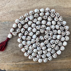 Skull mala, Kali Necklace, Kapala Necklace, Mala Beads, Skull Necklace, Shiva Necklace, Handmade Jewelry