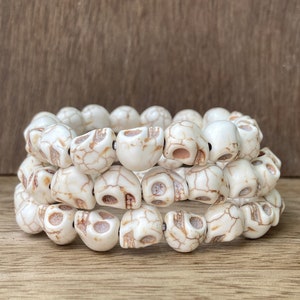 Skull Bracelet, Kali Bracelet, Kapala Bracelet, Meditation Bracelet, Protection Bracelet, Skull Beads Bracelet, Yoga Bracelet