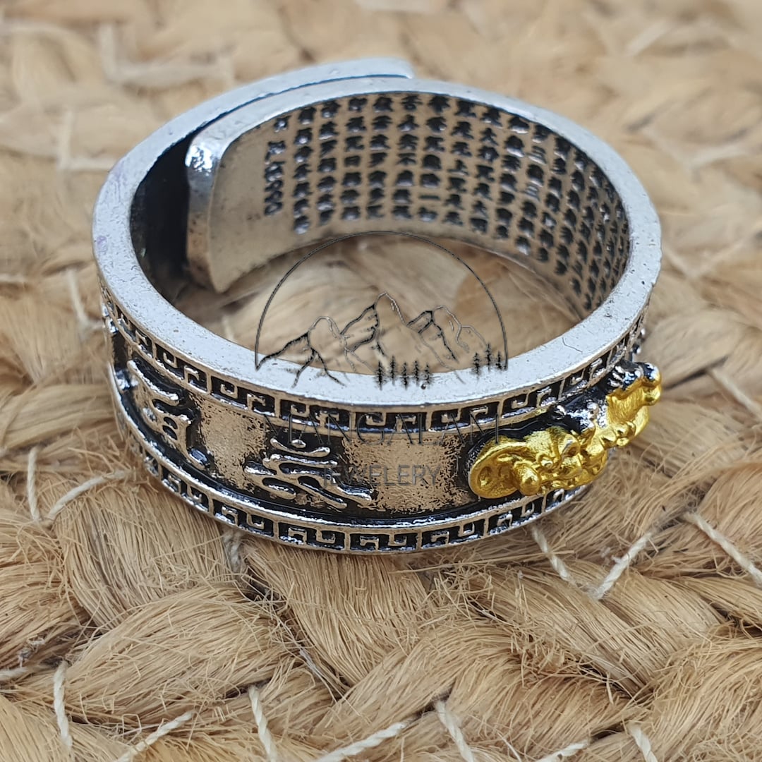 Adjustable Pixiu Ring Feng Shui Wealth Symbol Jewelry for