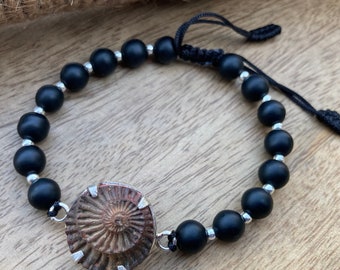Shaligram Bracelet With Surya Sudershan Shaligram, Sudershan Shaligram, Silver Pendent, Sudershan Bracelet