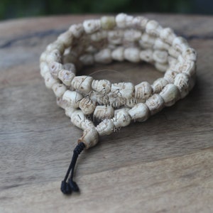 Bone Skull Mala, Kapala Prayer Beads, Protection Necklace, Buddhist Jewelry, Yoga Gifts, Handmade Jewelry