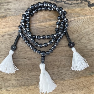 Yak Bone Tibetan Mala, Kapala Prayer Beads, Protection Necklace, Buddhist Jewelry, Yoga Gifts, Handmade Jewelry