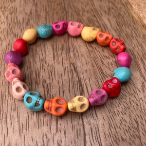 Skull Bracelet, Kali Bracelet, Kapala Bracelet, Meditation Bracelet, Protection Bracelet, Skull Beads Bracelet, Yoga Bracelet