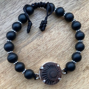 Shaligram Bracelet With Surya Sudershan Shaligram, Sudershan Shaligram, Silver Pendent, Sudershan Bracelet
