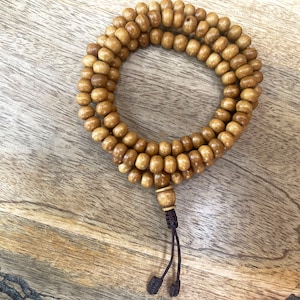 Yak Bone Tibetan Mala, Kapala Prayer Beads, Protection Necklace, Buddhist Jewelry, Yoga Gifts, Handmade Jewelry
