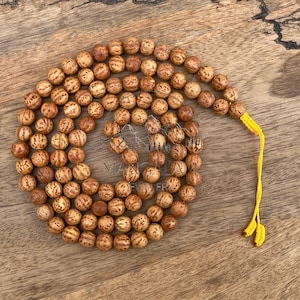 Bodhi Samen Mala, Bodhi Samen Kette, Bodhi Samen Mala, Meditation Mala, Yoga Geschenke, handgemachte Halskette, handgemachter Schmuck