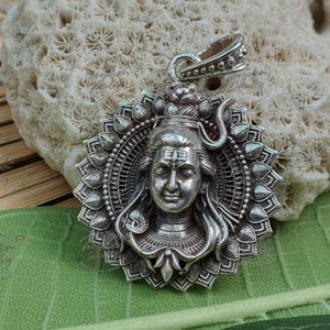925 Silver Lord Shiva Pendant  | Mahadev Trishul Amulet  | Hindu God Necklace | Spiritual Mahakal Talisman for Men & Women | Shivratri Gift