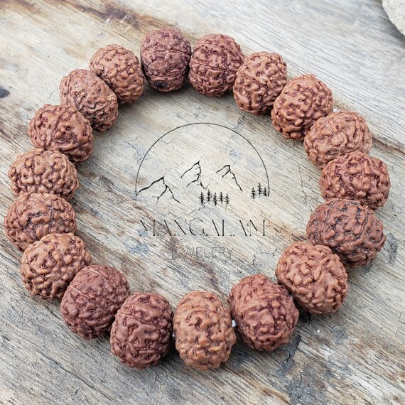 もんちゃん　ルドラクシャブレスレット他 レア・希少！高品質チクナルドラクシャブレスレット（菩提樹の実）全