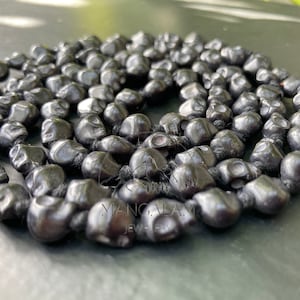 Black Skull mala, Kali Necklace, Kapala Necklace, Mala Beads, Skull Necklace, Shiva Necklace, Handmade Jewelry