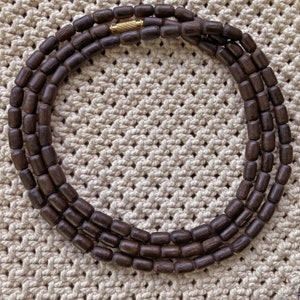 Kanthimala Big Size 1, 2, 3 Round Handmade Tulsi, Necklace - Hare Krishna Kanthi Mala • Tulsi Kantha Mala • Tulsi Beads • Tulsi Choker Radhe