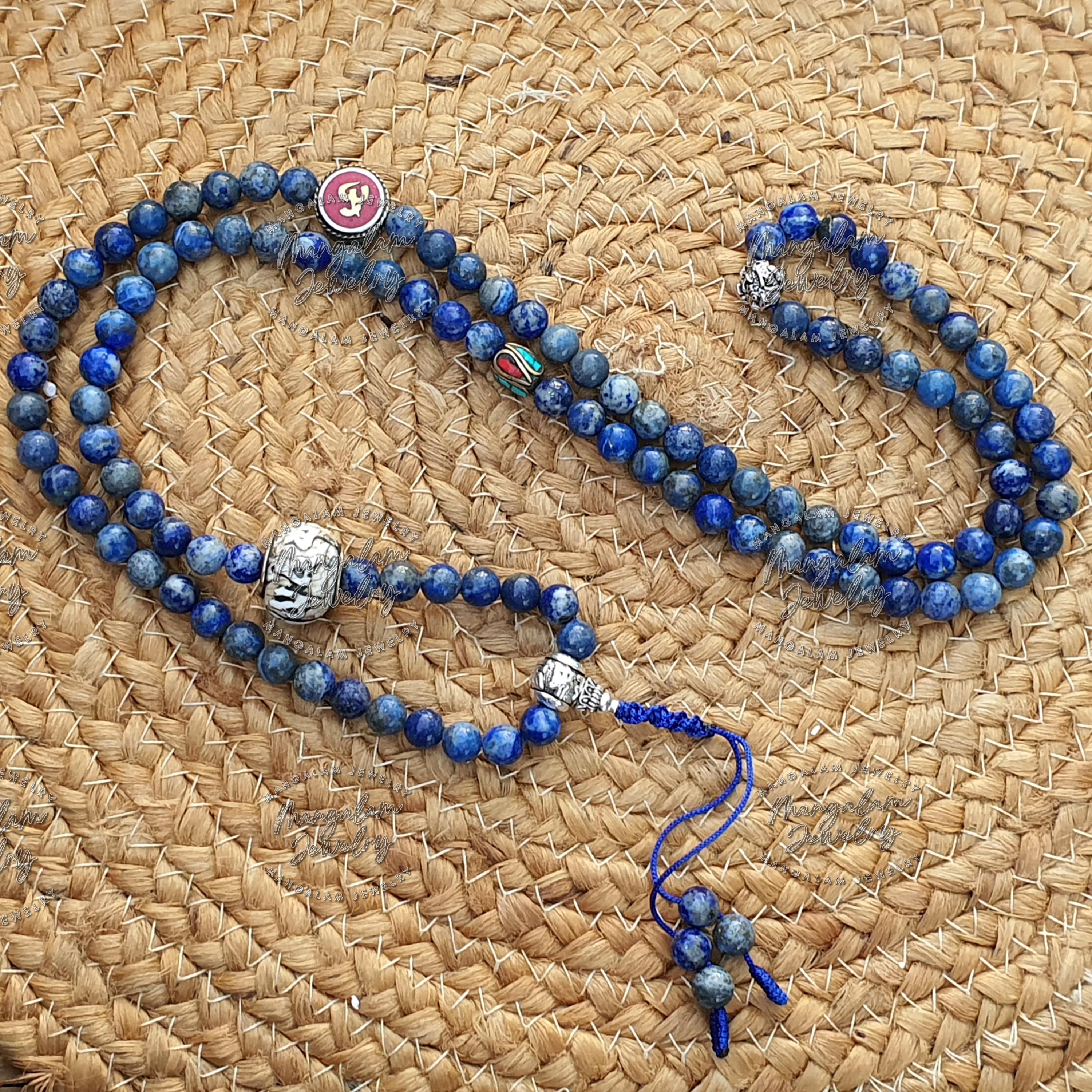 Bellissimo lapislazzuli con croci greche - collana e Bellissimo lapislazzuli con croci greche - collana e