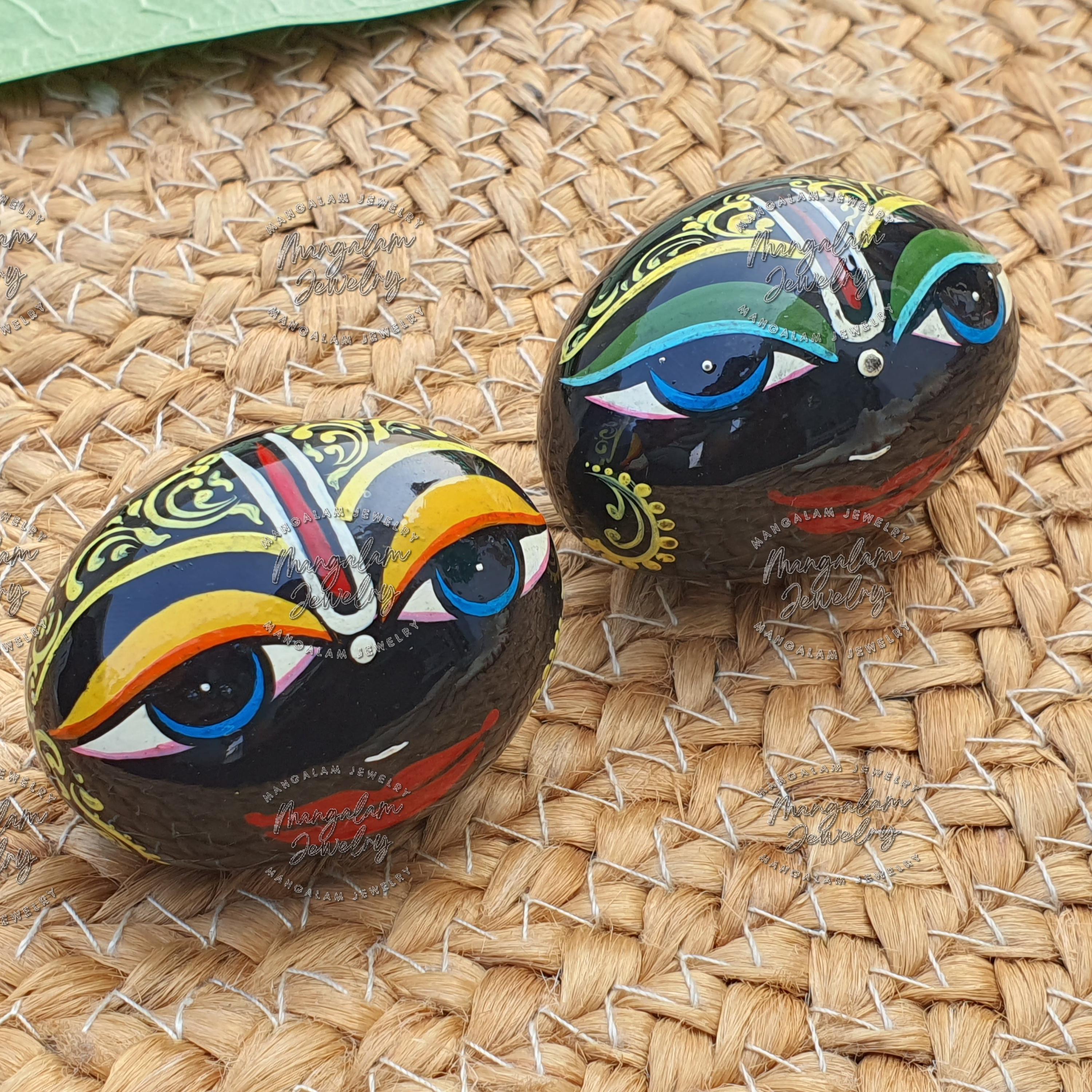 Decorated Laddu Gopal Shaligram, Hare Krishna Shaligram, Religious Gifts, Ritual Object, Krishna Idol
