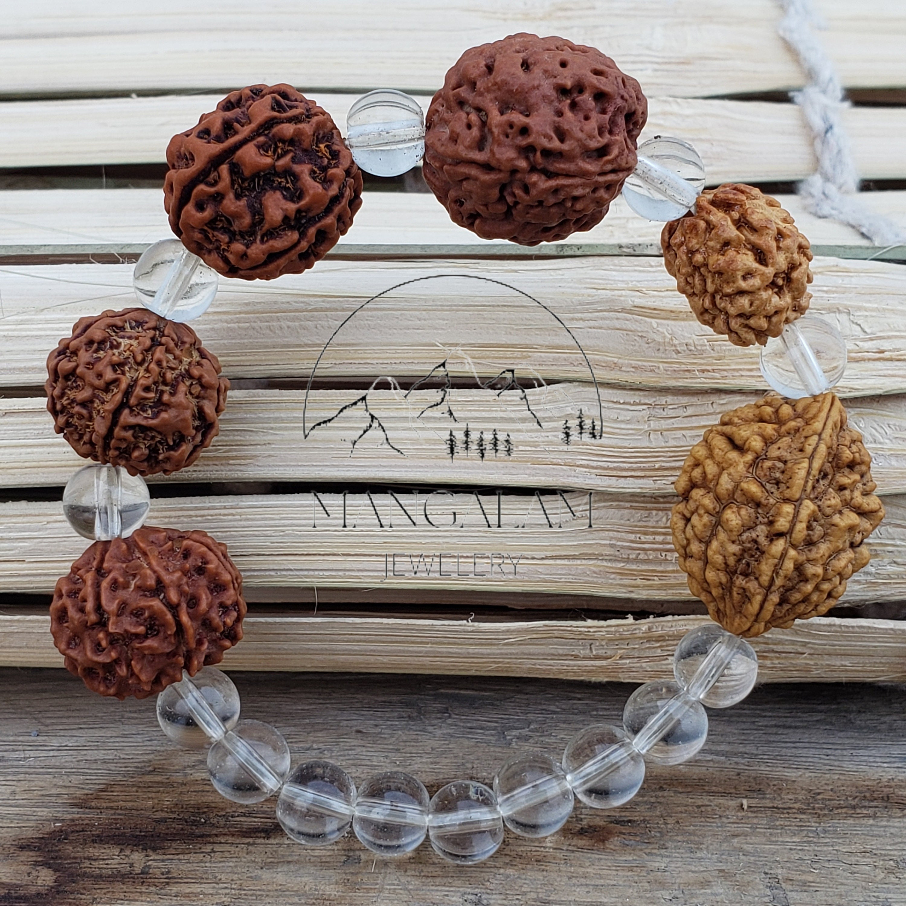 ルドラクシャ 2 3 4 5 6 7 ムキ (顔) ビーズとスファティック ビーズ