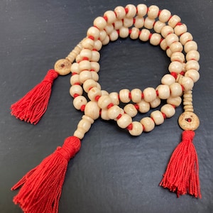 Orignal Yak Bone Tibetan Mala, Kapala Prayer Beads, Protection Necklace, Buddhist Jewelry, Yoga Gifts, Handmade Jewelry