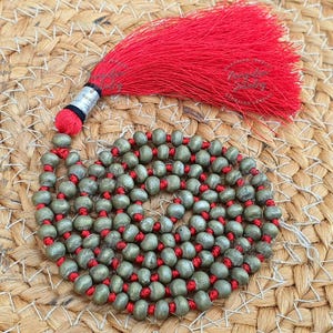 Siddha Parad Gutika Mala 108 Beads, Siddha Parad Mala, Siddha Parad Goli, Religious Gifts - God Shiva, Pooja Items, Gutika Beads Necklace