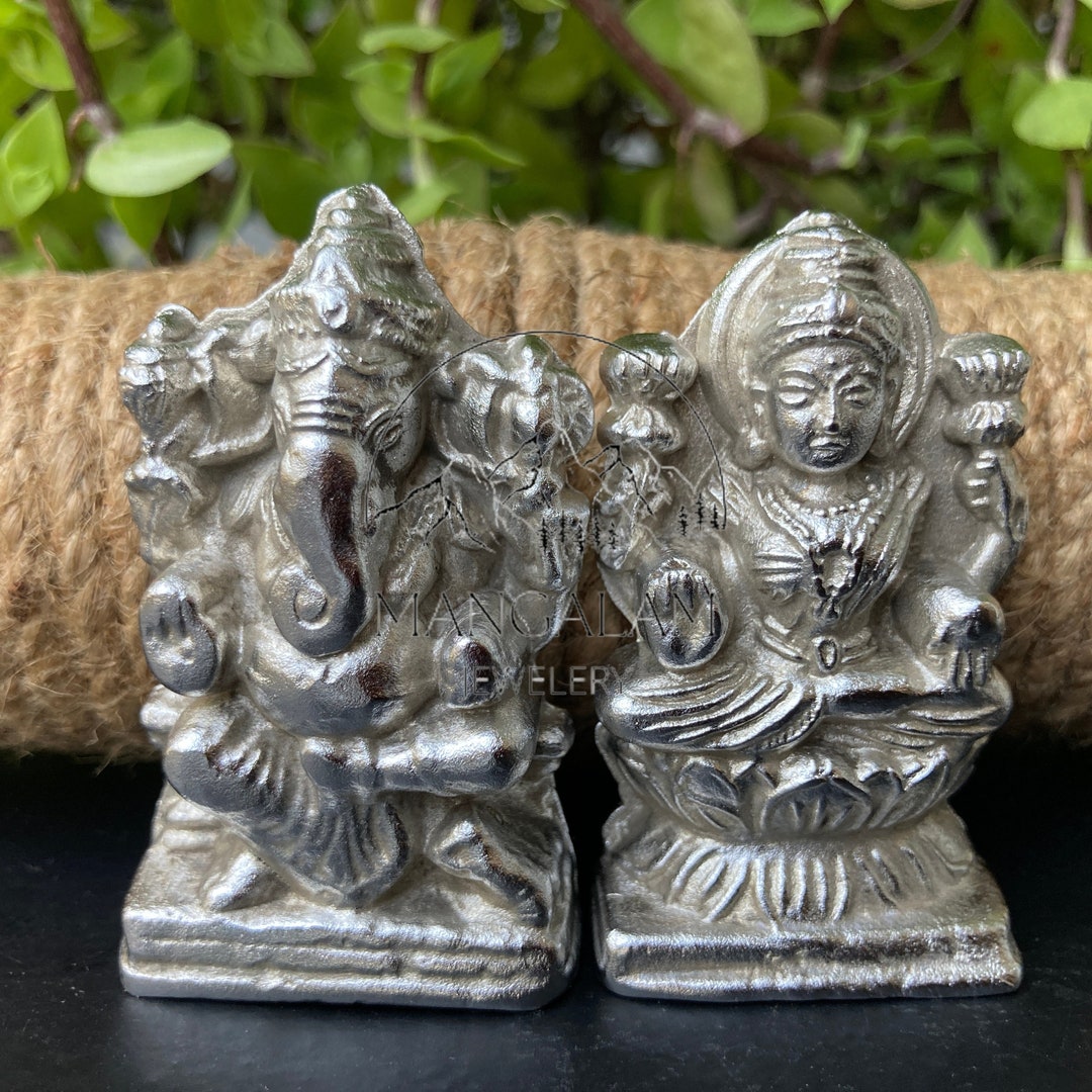 Mercury Ganesh and Laxmi Idols Parad Ganesh and Laxmi Ji Etsy