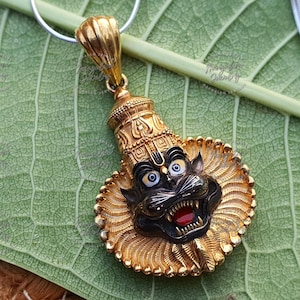 Mayapur Narasimha Pendent Silver Mayapur Narsimha Pendent God Narsimha Pendent