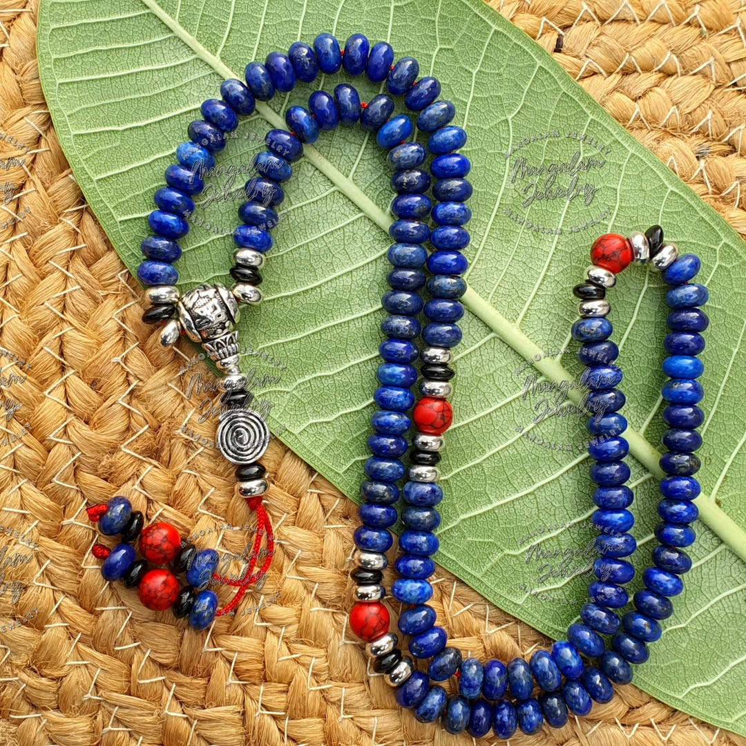 Mala tibétain lapis-lazuli