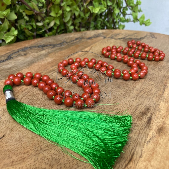 Red mala necklace deals