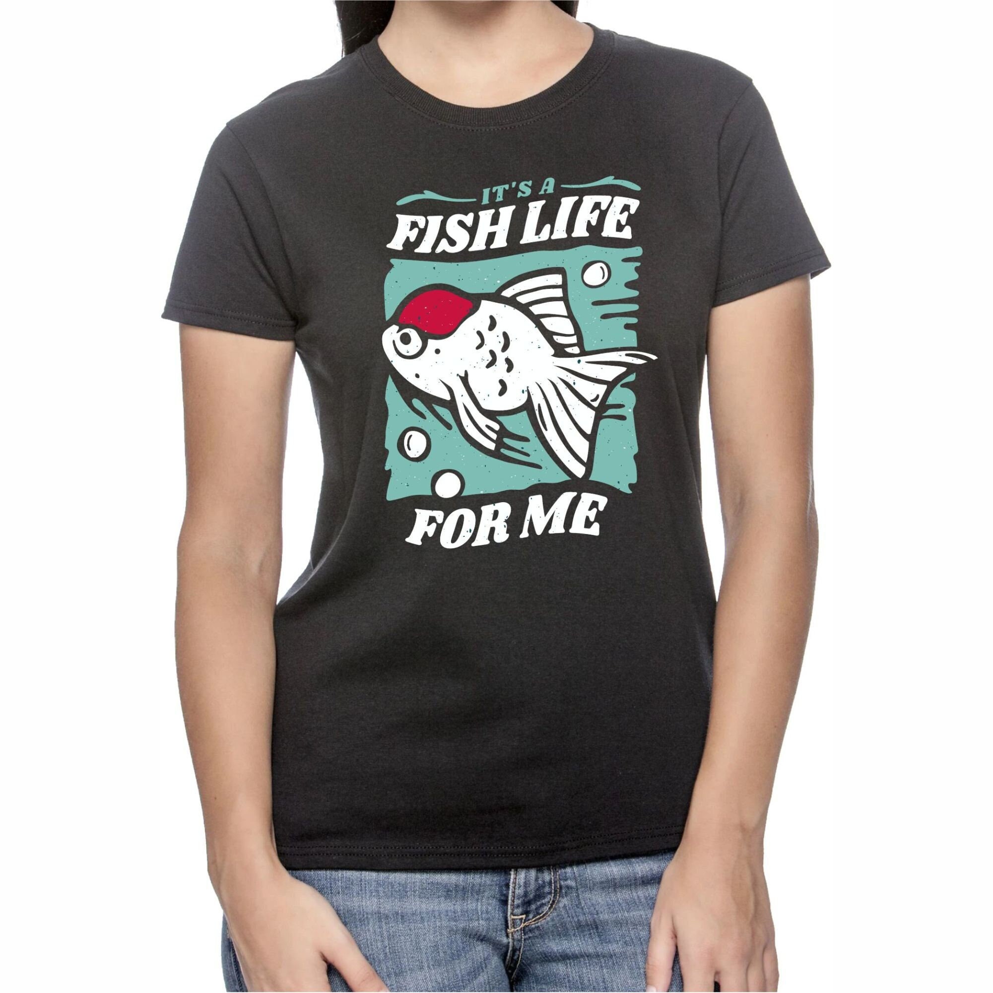 Women's Funny Fishing T Shirt Fishing Shirts It Was This Big Hilarious T- shirt Fisherman Shirt Fishing Tee 