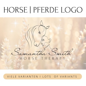 Individuelles One Line Pferde Logo Design – Perfekt für Pferdevereine, Therapeuten, Pferdehöfe, Reitställe, Pensionen & Reiterfotografen