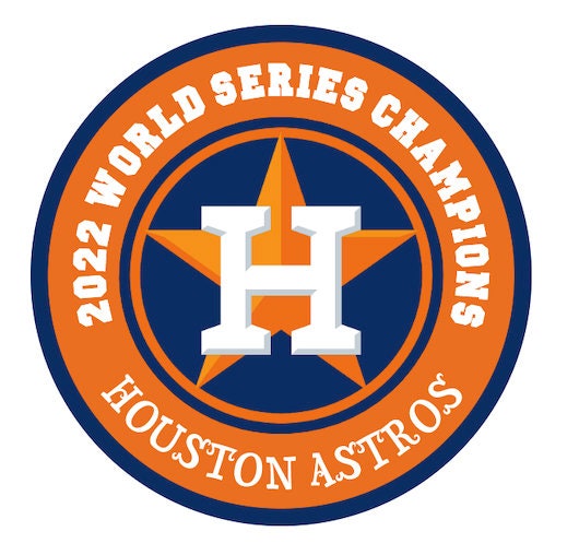 Houston World Series 2022 Champions Round Sticker or Magnet 