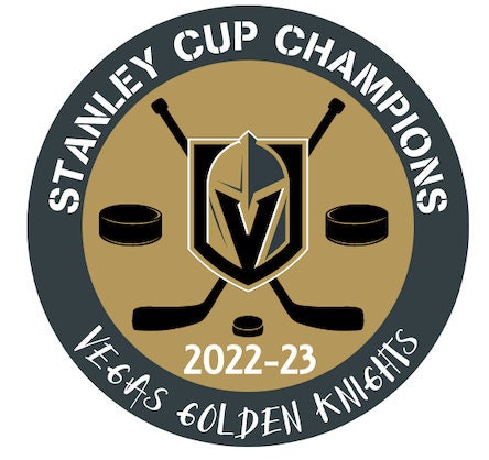 Vegas Golden Knights 2023 Stanley Cup Champions 5 Inch Die Cut